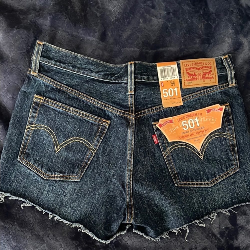 Levi's Women's Blue Denim Shorts